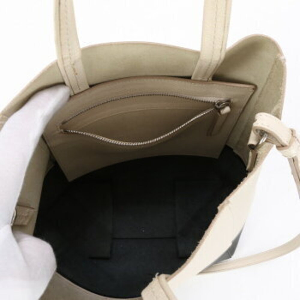 Celine Vertical Cabas Leather Shoulder Bag Crossbody Handbag Tote Two Tone - Picture 13 of 14